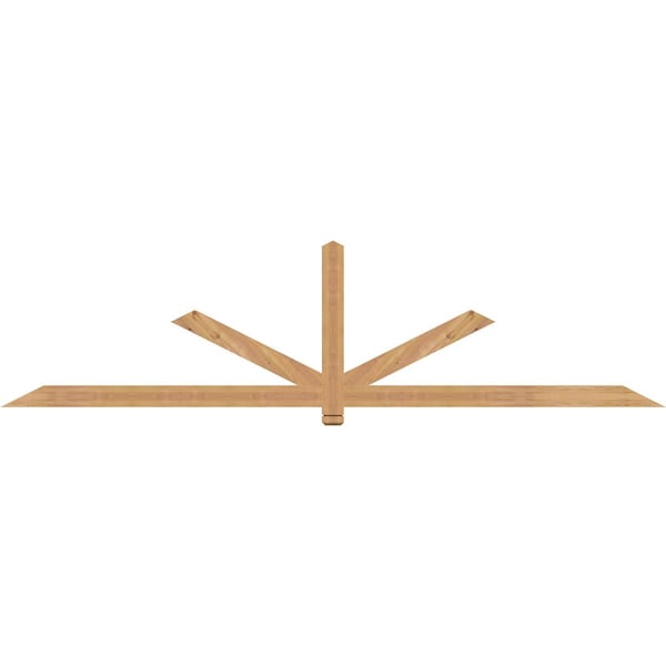 Ekena Millwork Kennewick Timber Gable Bracket, Western Red Cedar, 108"W x 27"H x 1 1/2"D x 3 1/2"F, 6/12 Pitch GBW108X27X0204KEN00SWR - main